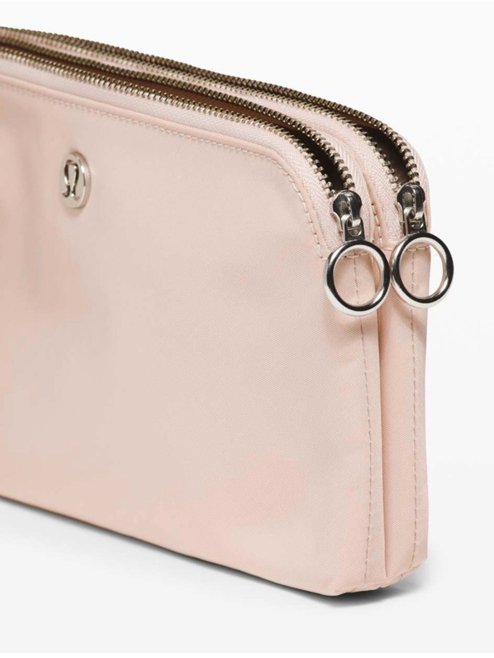 RARE Lululemon Now & Always Pouch Misty Shell Blush Pink Wristlet Sold Out - Picture 12 of 14
